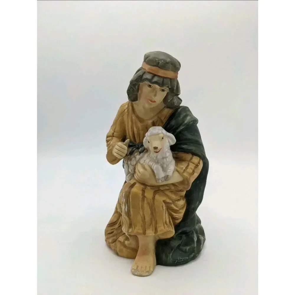 Grandeur Noel Collectors Edition Hand Painted 9 Porcelain Christmas Nativity Set